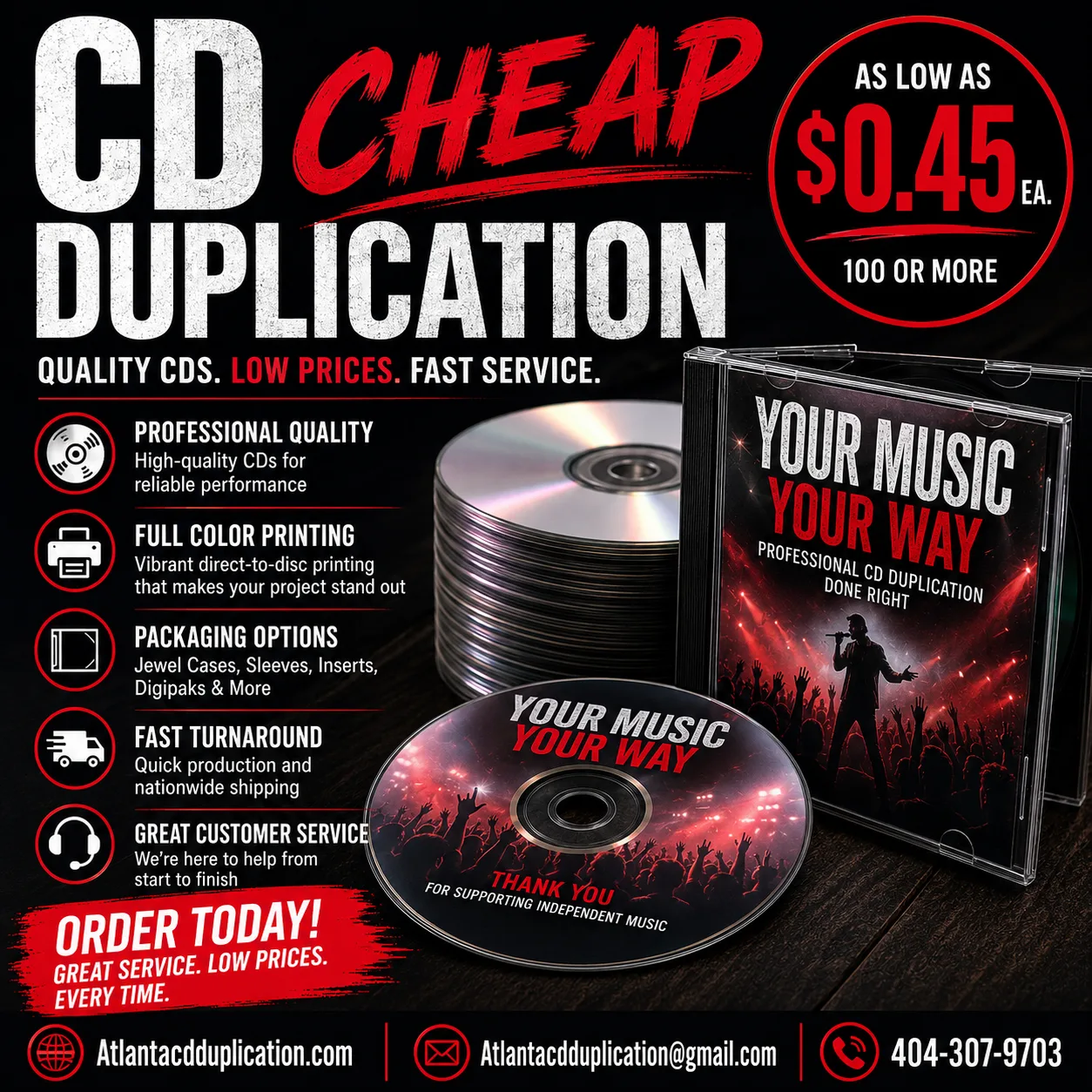 Cheap CD Duplication
